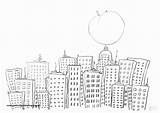 York Drawing City Skyline Color Easy Paintingvalley Drawings sketch template