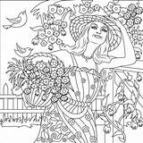 Coloring Pages Garden sketch template