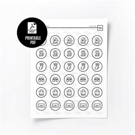 printable sticker bundle  template  sticker designs etsy