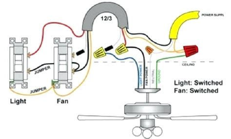 schematic diagram  ceiling fan  light