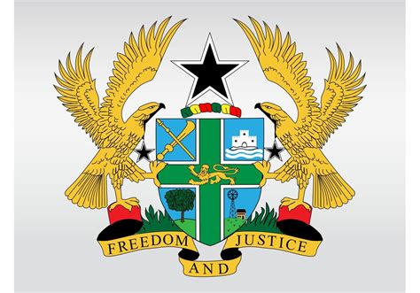 ghana coat  arms  vector art  vecteezy