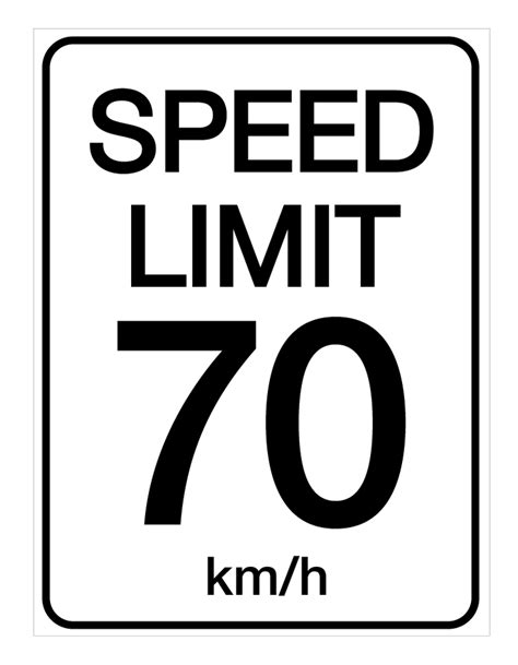 speed limit  kmh wall sign creative safety supply
