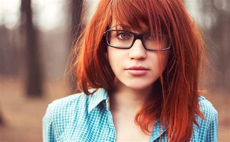 Cute Redhead Cute Female Model Redhead With Glasses Sexy Hd