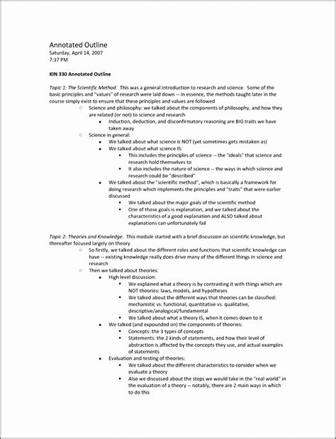 research paper outline template