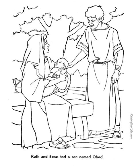 preschool coloring pages ruth  naomi coloring pages