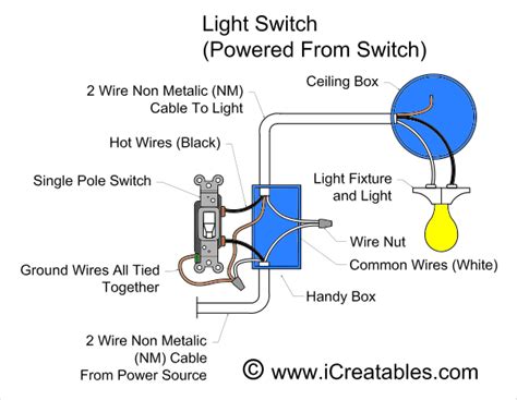 wiring diagram  single pole light switching frequency  voltage