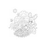 Summer Coloring Watering Bunny Garden Squiglysplayhouse Colouringpictures Artsandcrafts Earth sketch template