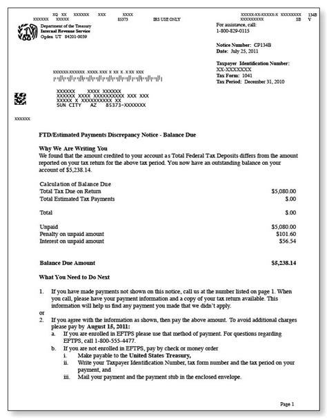 irs audit letter cpb sample