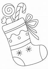 Stocking Stockings Tulamama Colouring Ornaments Hangers sketch template