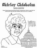Coloring Sheets Printable Pages History Month Power Shirley Girl Chisholm Women Book Activities Kids Color Celebrate Doodles Ave African American sketch template
