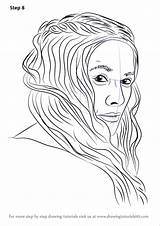 Step Lannister Cersei Draw Drawing Tutorials Drawingtutorials101 sketch template