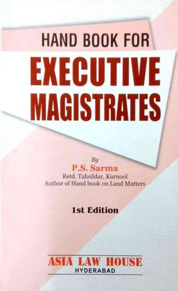 handbook  executive magistrates lawrels