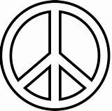 Peace Sign Coloring Printable Pages Clipart Print Library sketch template