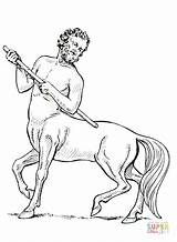 Centaur Coloring Pages Printable Color Designlooter Drawing 639px 38kb sketch template