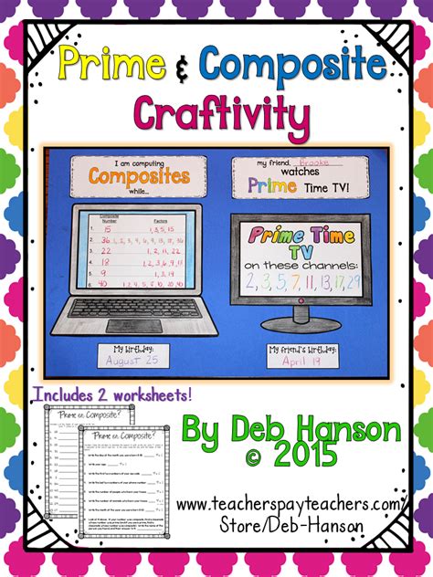 Crafting Connections Prime And Composite Anchor Chart