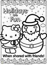 Coloring Pages Christmas Crayola Kitty Hello Printable Melody Print Xmas Hundreds Holidays Happy Colouring Divyajanani Santa Color Getcolorings sketch template