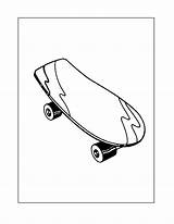 Skateboard Skateboad sketch template