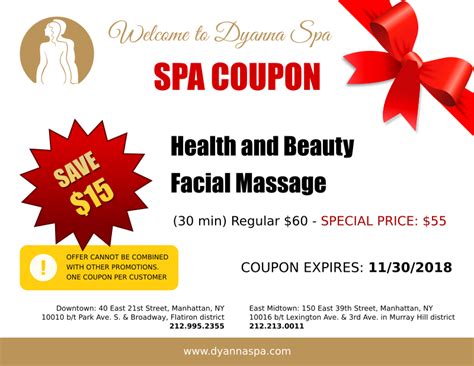spa coupons