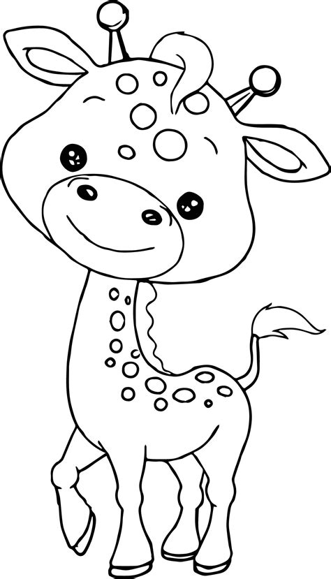 awesome baby jungle  animal coloring page zoo animal coloring