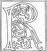 Alphabet Alfabeto Lettres Celtico Colorier Illuminated Mescoloriages Blanca Calligraphie Alphabets sketch template