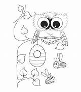 Owl Coloring Pages Cute Owls Baby Printable Clipart Kids Drawings Bees Drawing Cartoon Books Color Print Cool Getcolorings Popular Sheets sketch template
