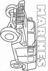 Coloring Pages Marine Getcolorings Marines sketch template