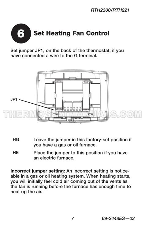 honeywell rthb thermostat quick installation guide
