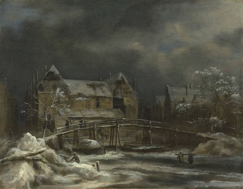 jacob van ruisdael haarlem   amsterdam  winter landscape   view   town
