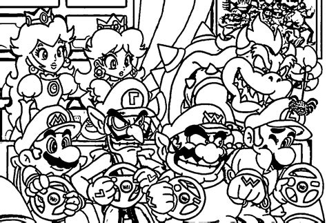 mario level coloring pages