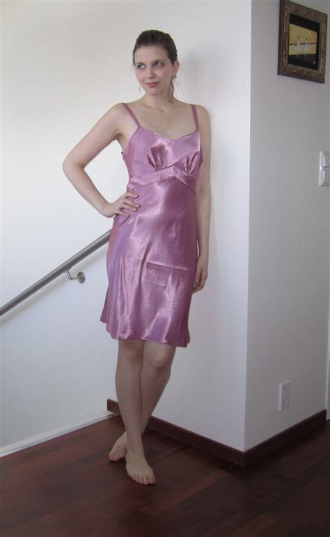 Satin Slip Using A Vintage Pattern Sewing Projects