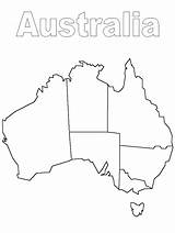 Australie Cartina Lescoloriages Colorier Nazioni Stampare Bojanke Crtež sketch template