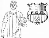 Messi Fc Uefa Coloriages sketch template