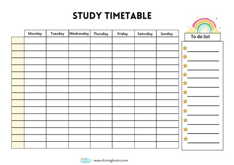 timetable template   tutorial pics