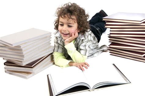 boy  books stock image image  young educational