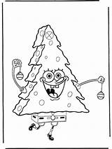 Coloring Spongebob Pages Christmas sketch template