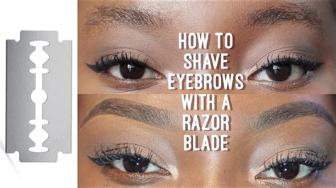 How To Shave Eyebrows With Razor Blade Eyebrowshaper
