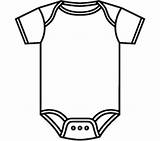 Onesie Clipart Baby Outline Template Coloring Sketch Tshirts Clipartmag Do Clipground sketch template