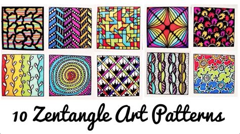 easy colourful zentangle art patterns part  patterns