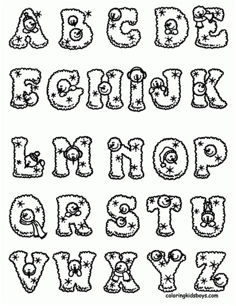 alphabet coloring pages  toddlers coloring home