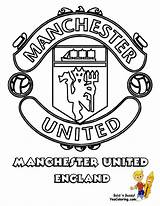 Coloring Pages Football Manchester Soccer Colouring United Printable Teams Logo Print English Yescoloring Kids Team Boys England Fifa Colour Badge sketch template