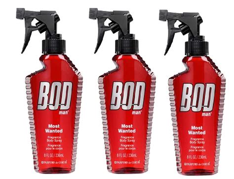 Bod Man Most Wanted Fragrance Body Spray 8 Fluid Ounce