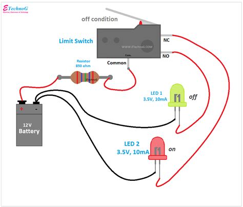 limit switch wiring diagram  connection procedure etechnog