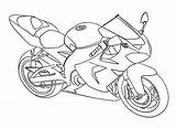 Kawasaki Moto Colorier Coloriages sketch template