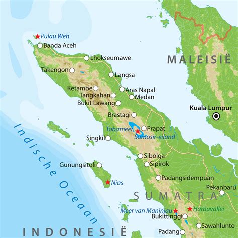 kaart sumatra kaart