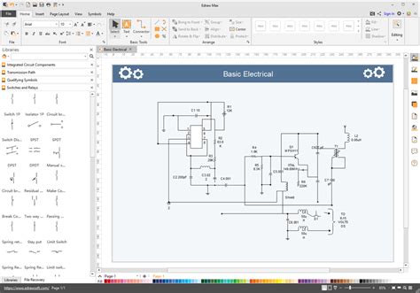 software  drawing electrical schematics