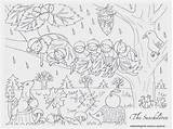 Autumn Equinox Colouring sketch template