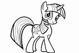 Twilight Sparkle Coloring Pages Printable Kids sketch template