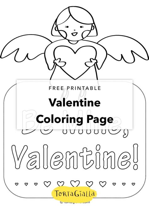 printable valentine coloring page  valentine coloring card
