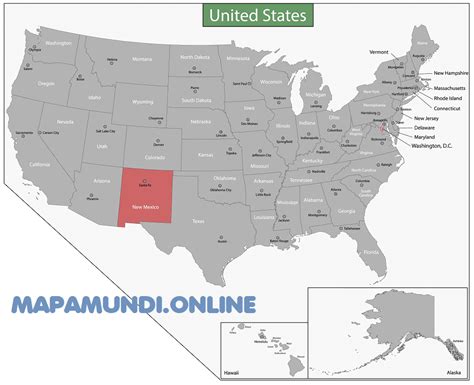 Mapa De Nuevo México 🥇 Político Y Físico Imágenes Hd 2021