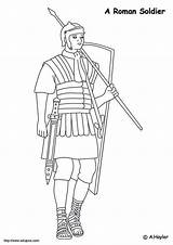 Soldier Roman Coloring Pages sketch template